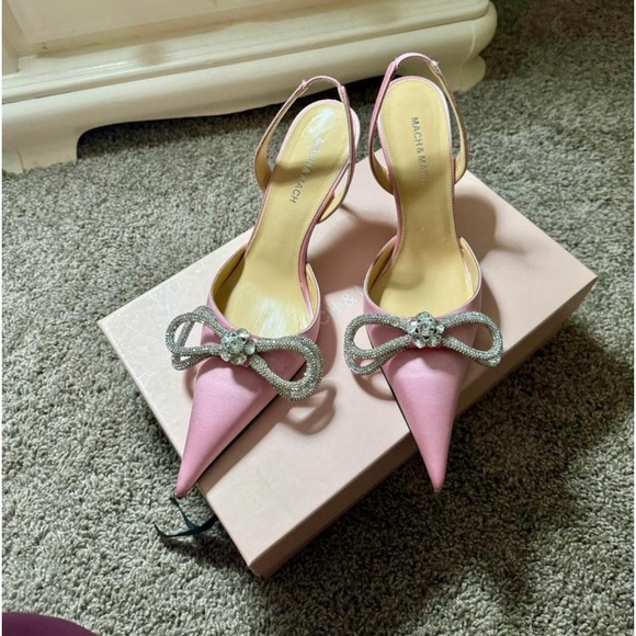 Mach & Mach Pink Sling Back Size 39 - Picture 4 of 5